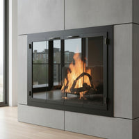 Carolina Traditional Steel Fireplace Glass Doors | Masonry & Prefab | Custom