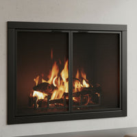 2 x Custom Carolina Fireplace Doors / 1 x Custom Mesh Doors