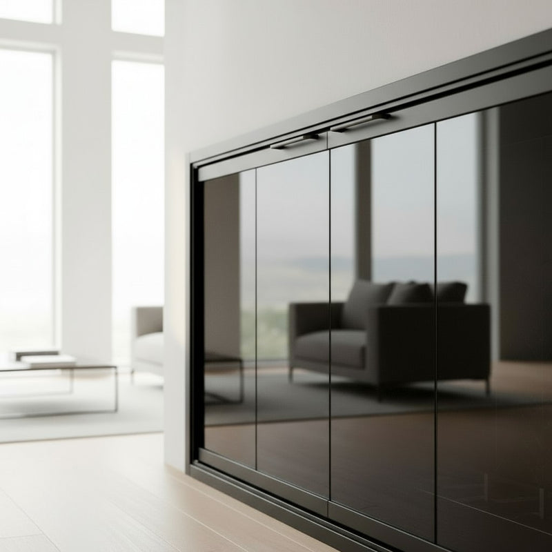 Cabot - Steel Masonry Fireplace Glass Doors | Custom