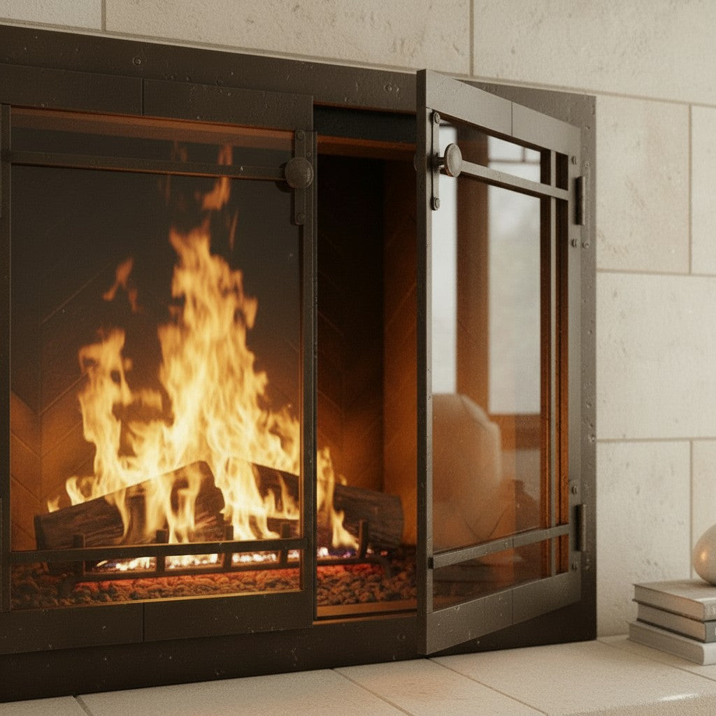 Craftsman - Masonry & Prefab Fireplace Glass Doors