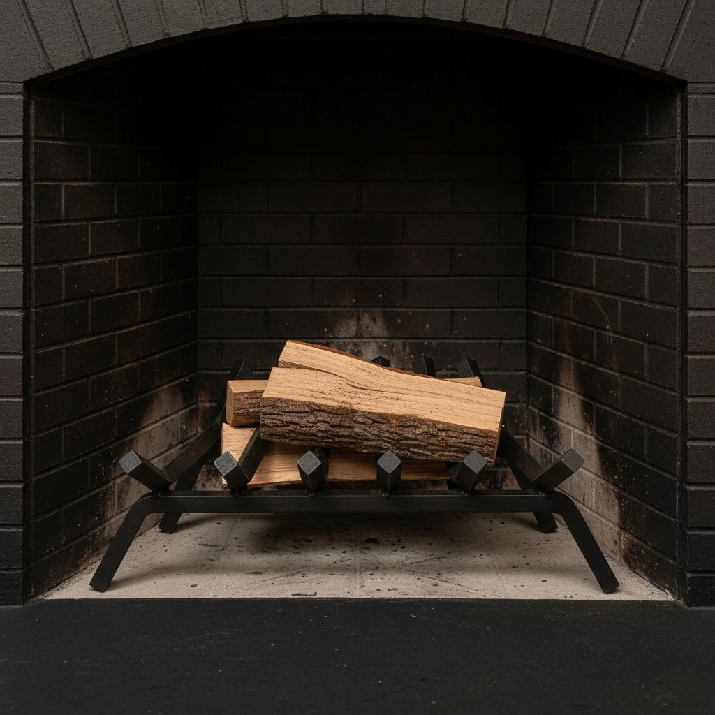 22" Heavy-Duty Fireplace Grate – ¾” Solid Steel | Made in USA by Design Specialties | Lifetime Warranty