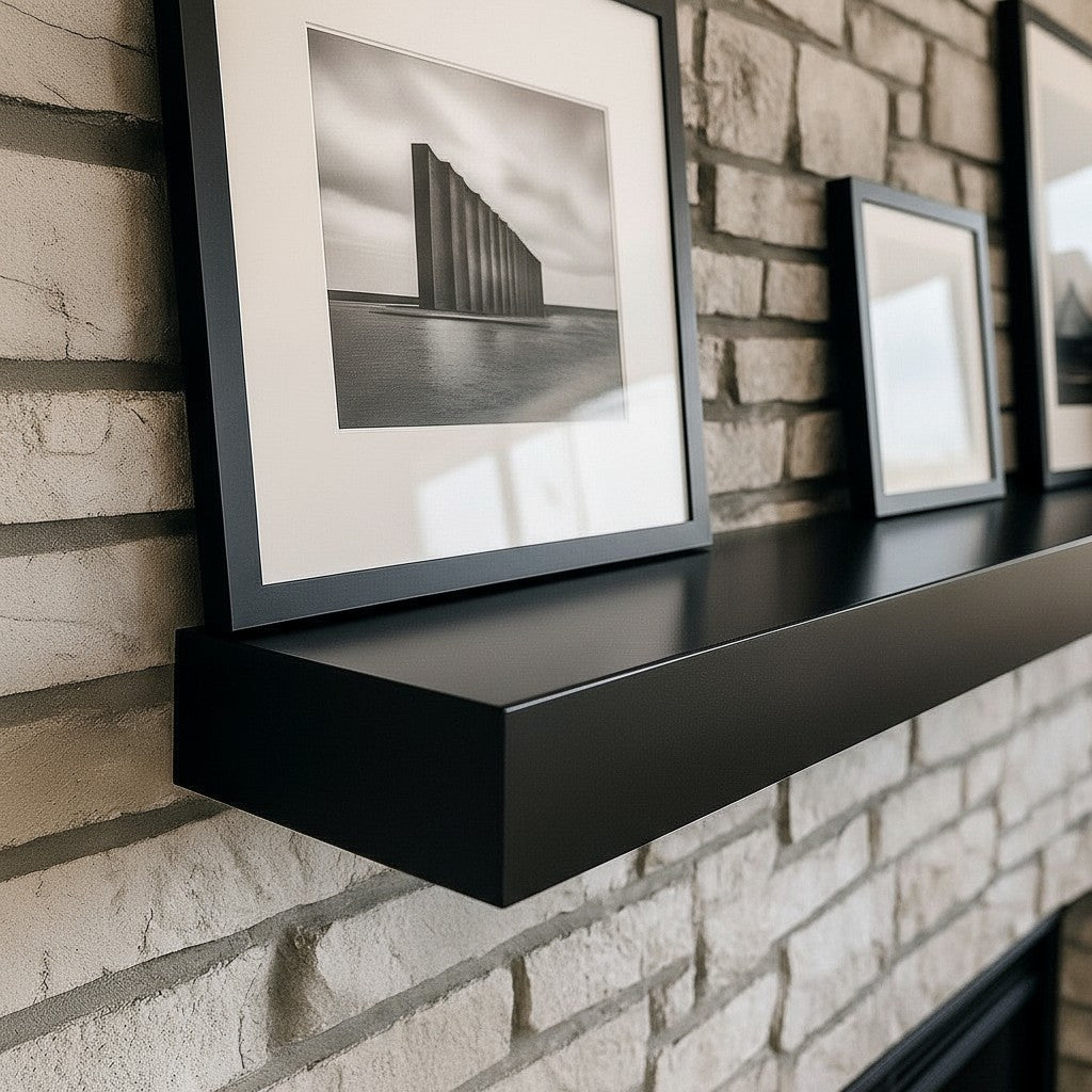Custom Metal Floating Mantel Shelf | 25+ Finishes