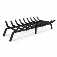 36" Heavy-Duty Fireplace Grate – ¾” Solid Steel | Made in USA by Design Specialties | Lifetime Warranty