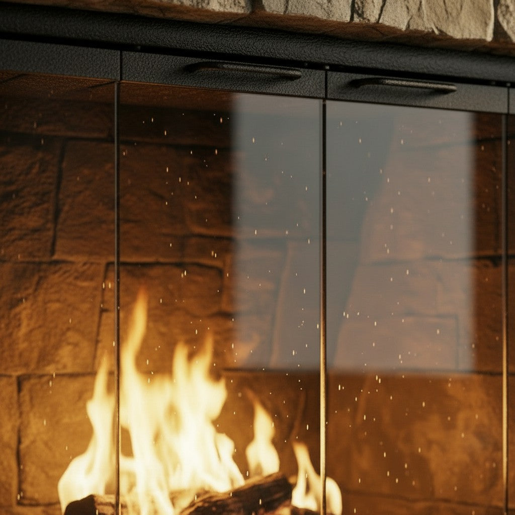 Cavestone Fireplace Glass Doors | Custom Masonry Fit