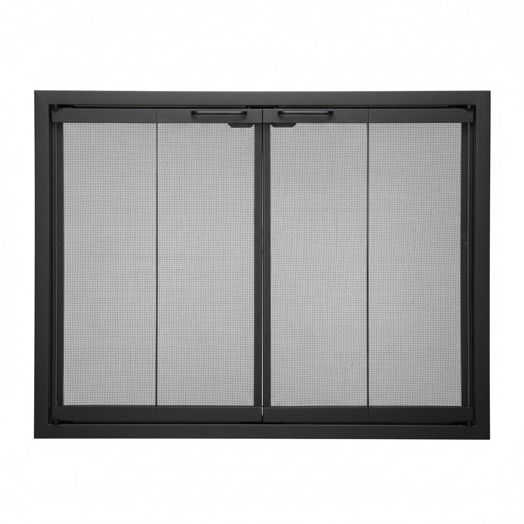 Cavestone Fireplace Glass Doors | Custom Masonry Fit