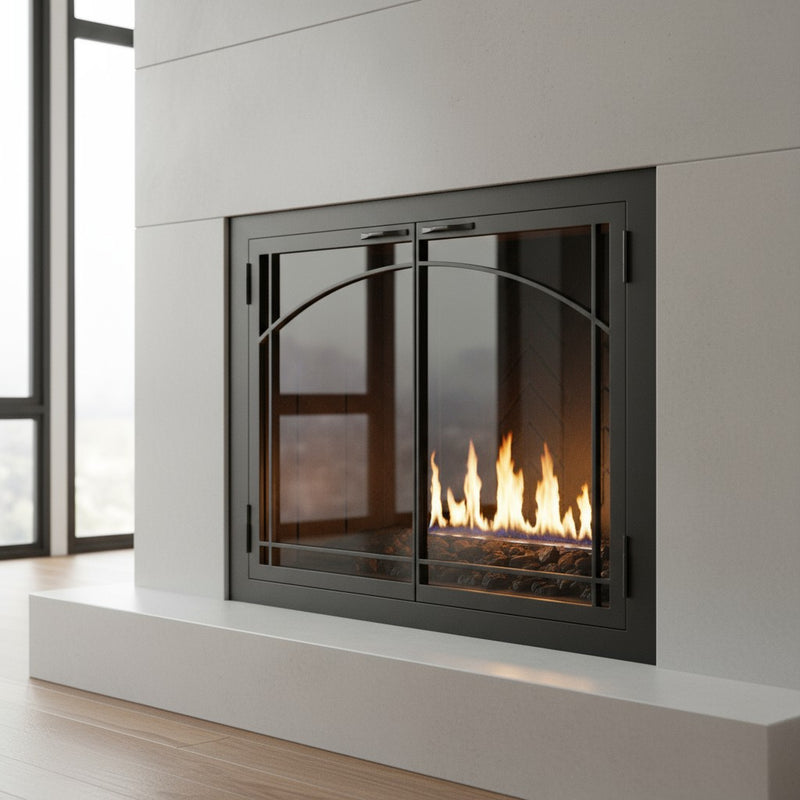 Carolina Sunrise - Masonry & Prefab Fireplace Glass Doors | Custom