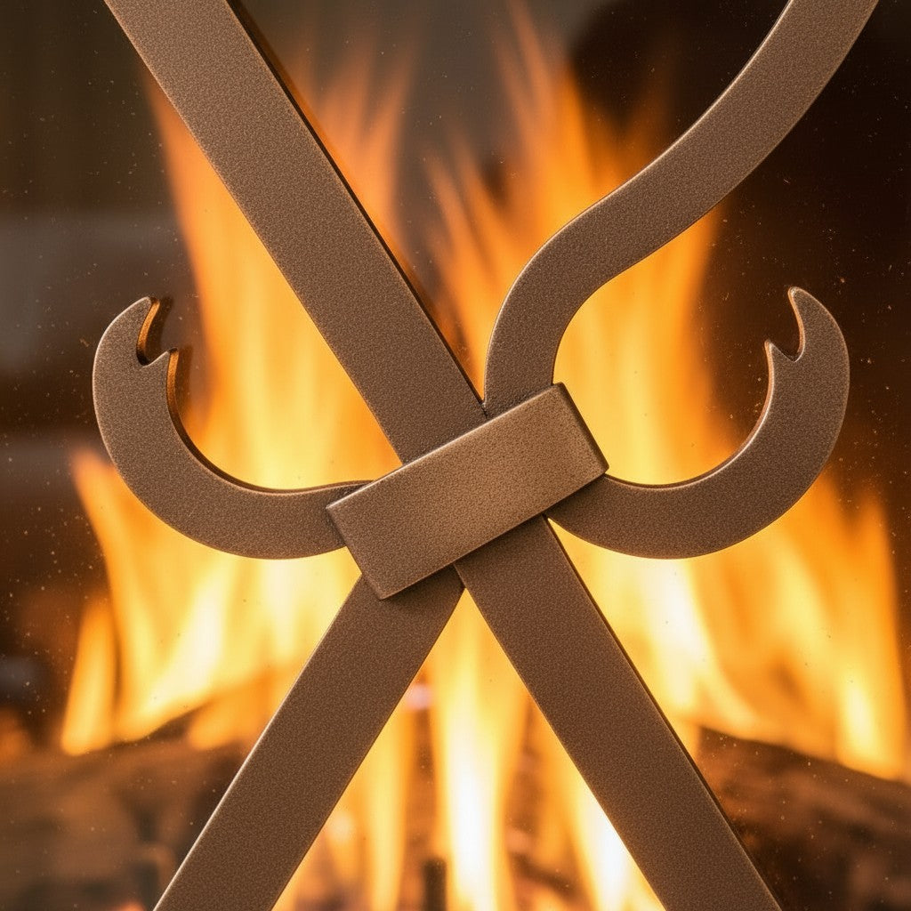 Banded Scroll - Masonry & Prefab Fireplace Glass Doors