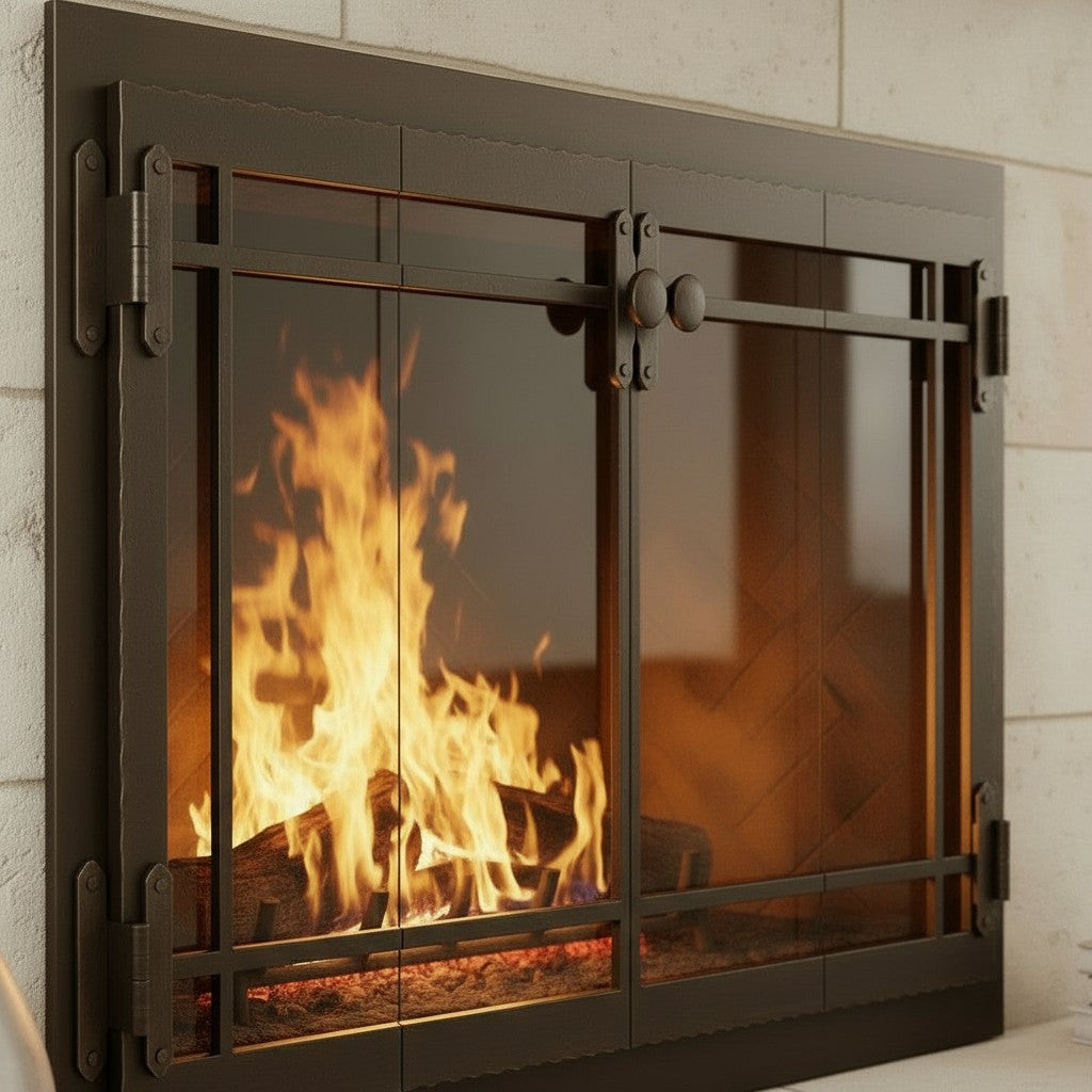 Craftsman - Masonry & Prefab Fireplace Glass Doors