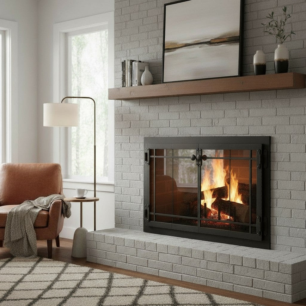 Craftsman - Masonry & Prefab Fireplace Glass Doors