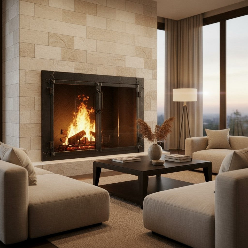 Milwaukee Forged Iron - Masonry & Prefab Fireplace Glass Doors