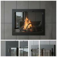 Carolina Traditional Steel Fireplace Glass Doors | Masonry & Prefab | Custom