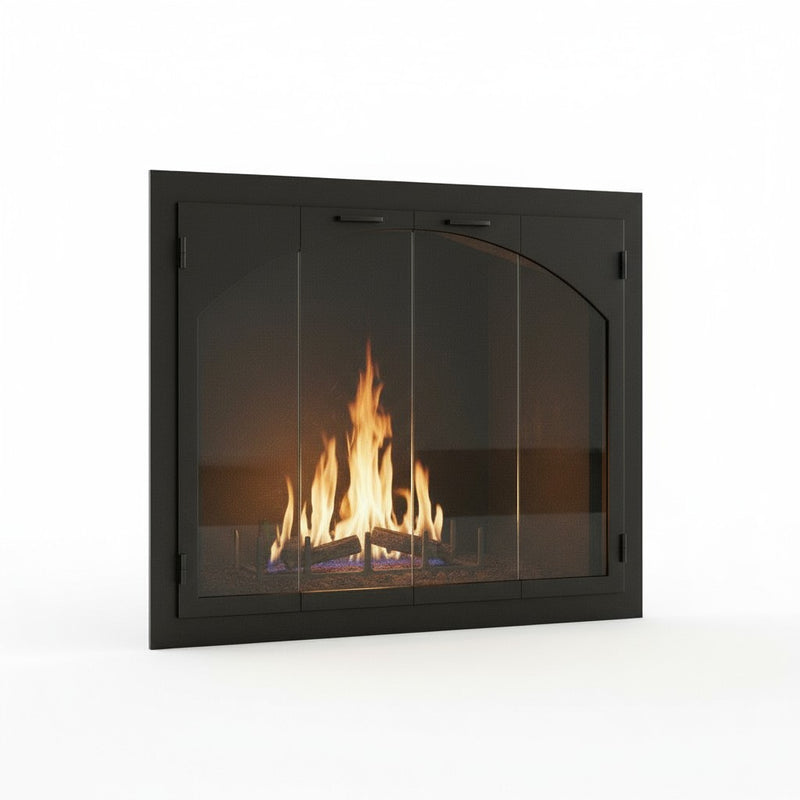Carolina Steel Fireplace Glass Door Arch Conversion | Masonry & Zero Clearance | Custom