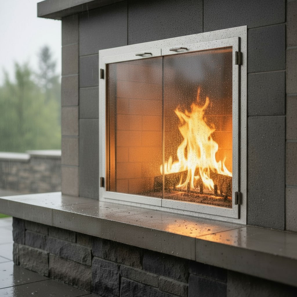 304 Stainless Steel - Masonry & Prefab Fireplace Doors