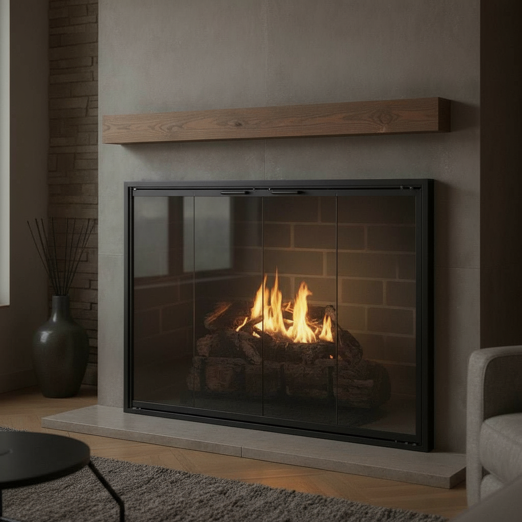 Stiletto Masonry & Prefab Fireplace Glass Doors | Custom Made