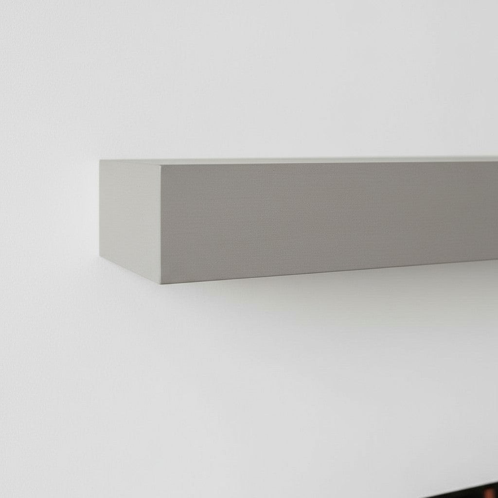 Horizon Concrete Mantel Non-Combustible Mantel Shelf - Mystic Grey Finish