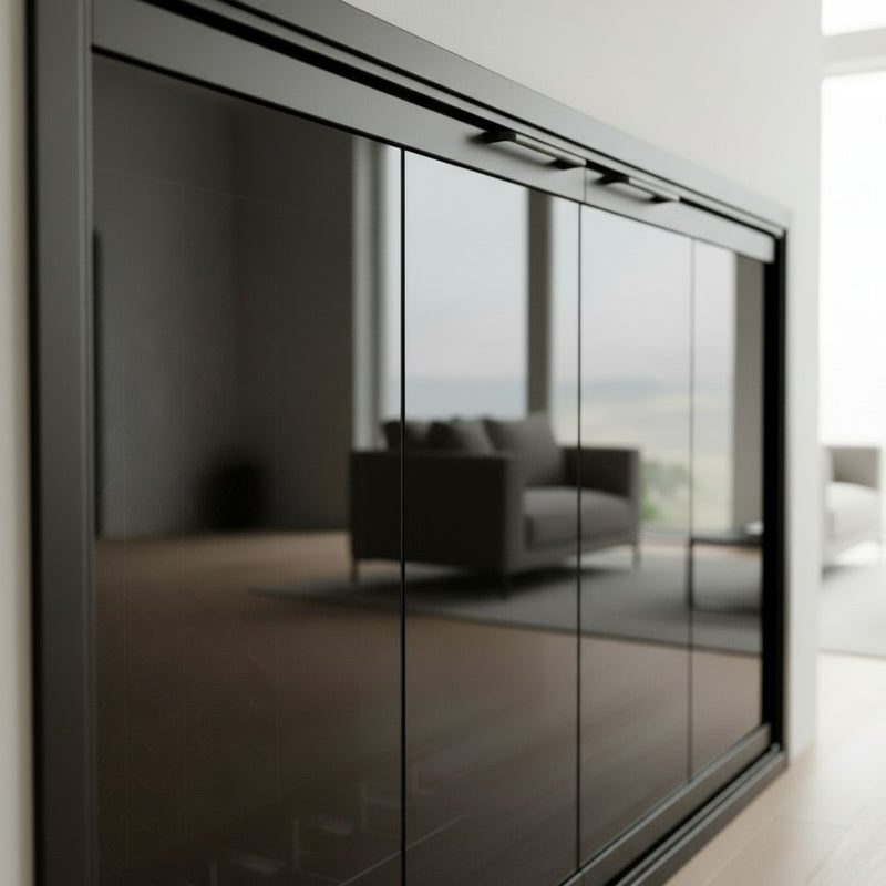 Cabot - Steel Masonry Fireplace Glass Doors | Custom