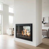 Original Moderne - Single Panel Masonry & Prefab Fireplace Glass Doors | Custom