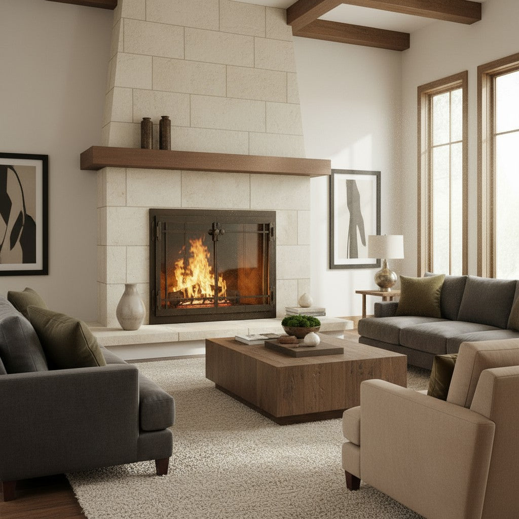 Craftsman - Masonry & Prefab Fireplace Glass Doors