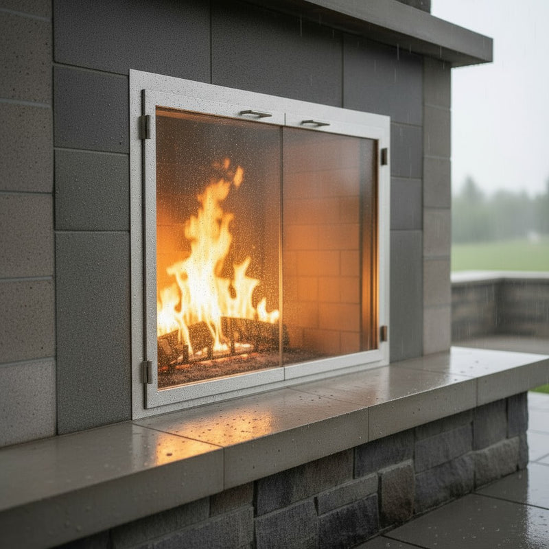 304 Stainless Steel - Masonry & Prefab Fireplace Doors | Custom
