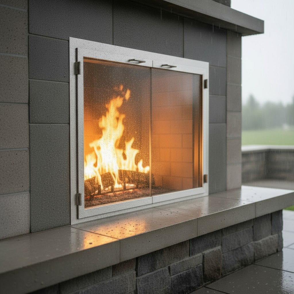 304 Stainless Steel - Masonry & Prefab Fireplace Doors
