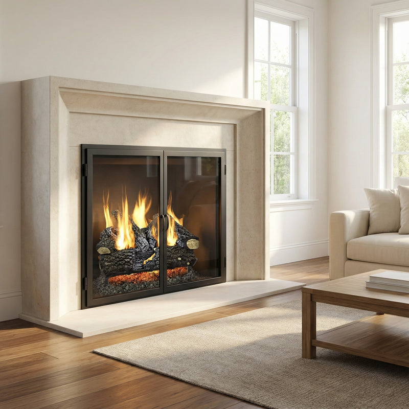 Design Specialties Arlington Ash 30-Inch Vented Gas Log Set, 65,000 BTU