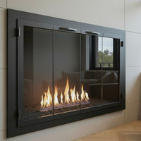 Carolina Traditional Steel Fireplace Glass Doors | Masonry & Prefab | Custom