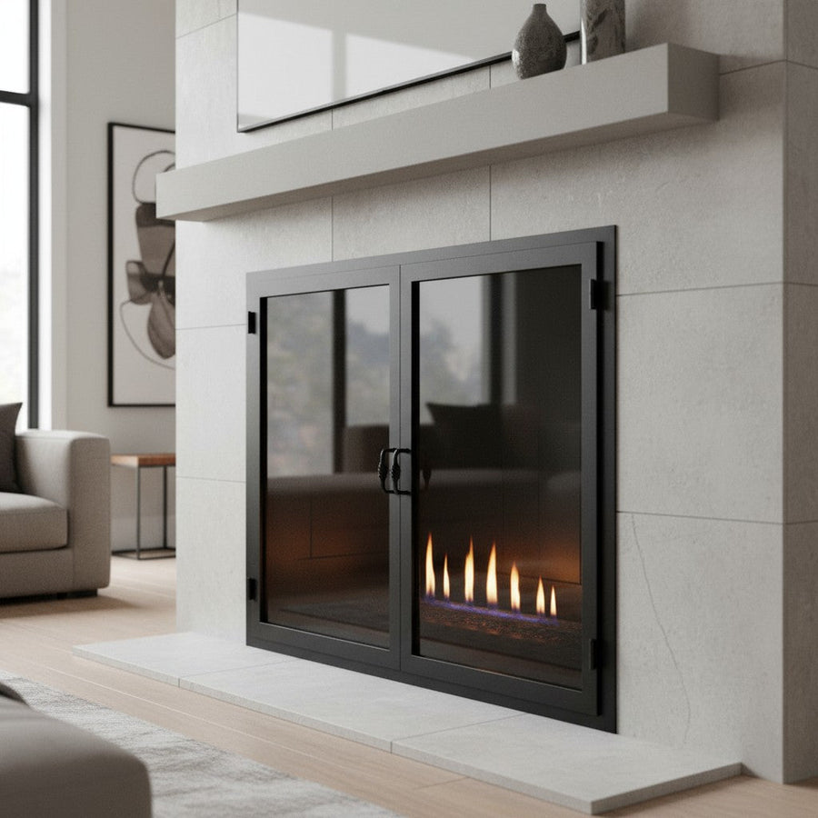 Legend Custom Masonry & Prefab Fireplace Glass Doors