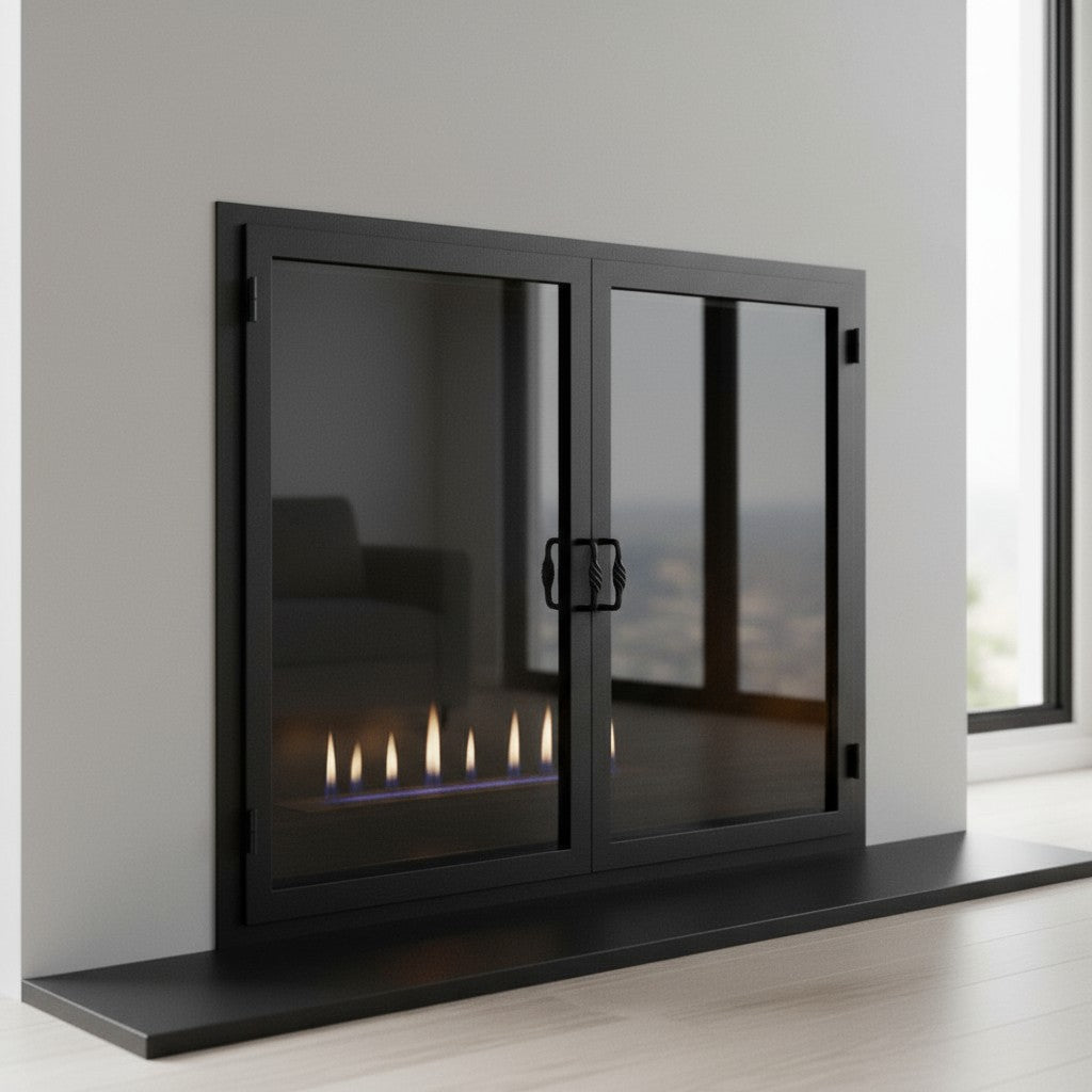 Legend Custom Masonry & Prefab Fireplace Glass Doors