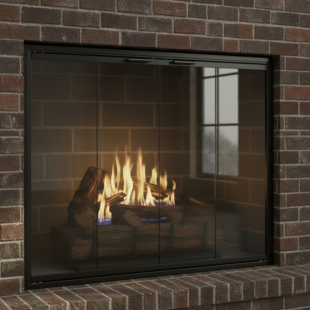 Stiletto Masonry & Prefab Fireplace Glass Doors | Custom Made