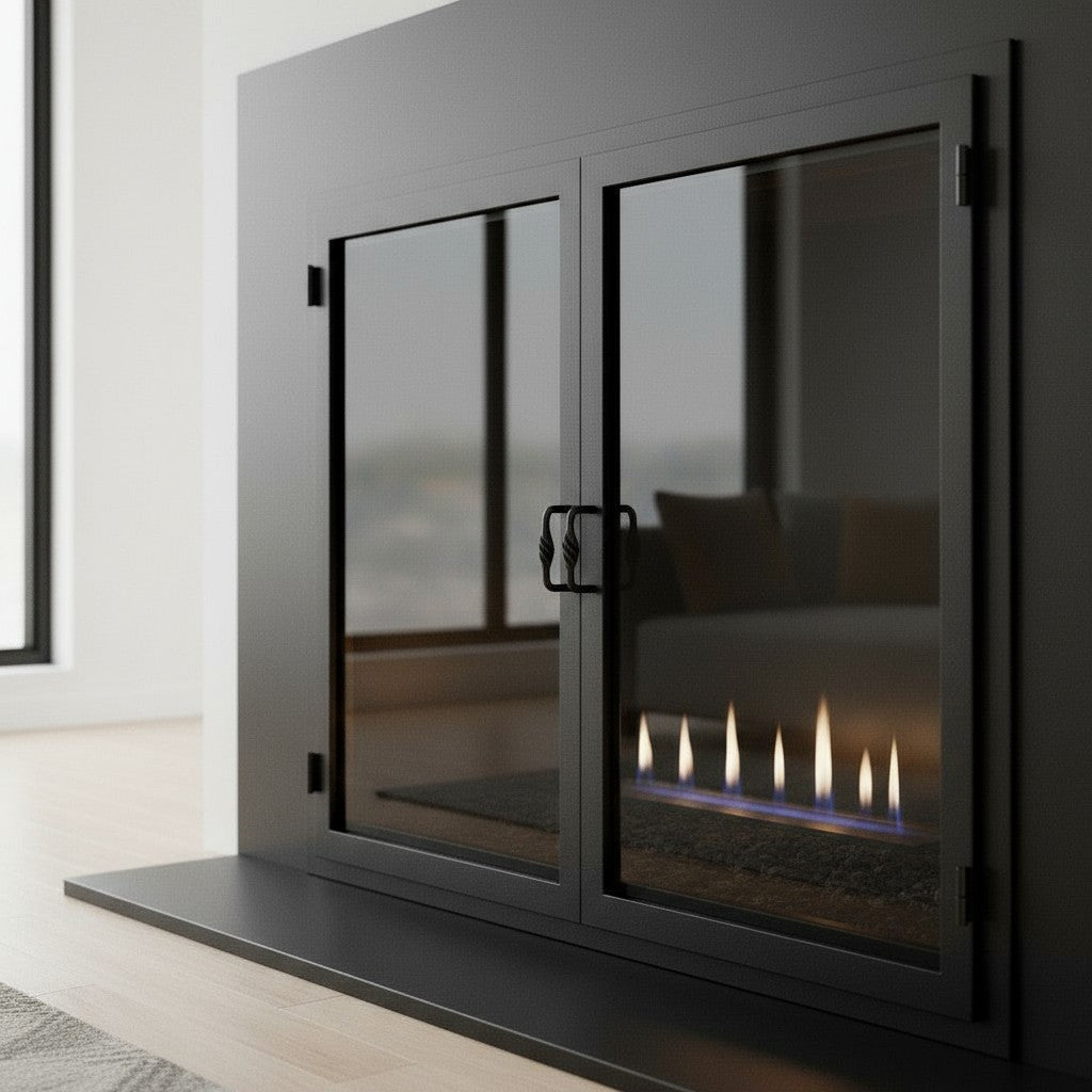 Legend Custom Masonry & Prefab Fireplace Glass Doors