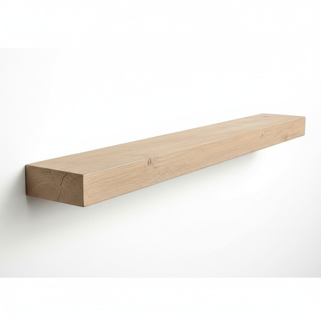 Flat Sawn Non-Combustible Concrete Mantel Shelf Pale Honey Finish