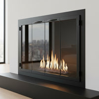 Carolina Traditional Steel Fireplace Glass Doors | Masonry & Prefab | Custom