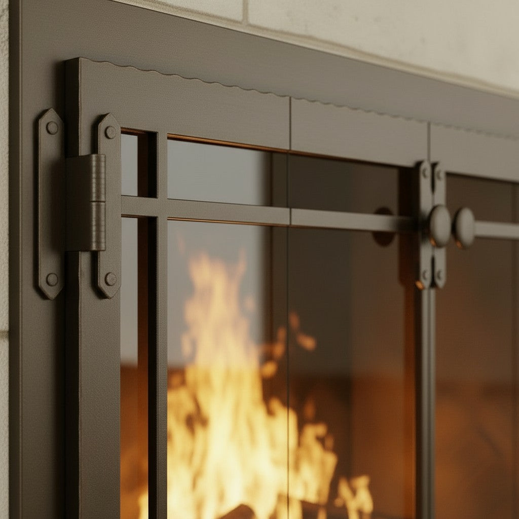 Craftsman - Masonry & Prefab Fireplace Glass Doors