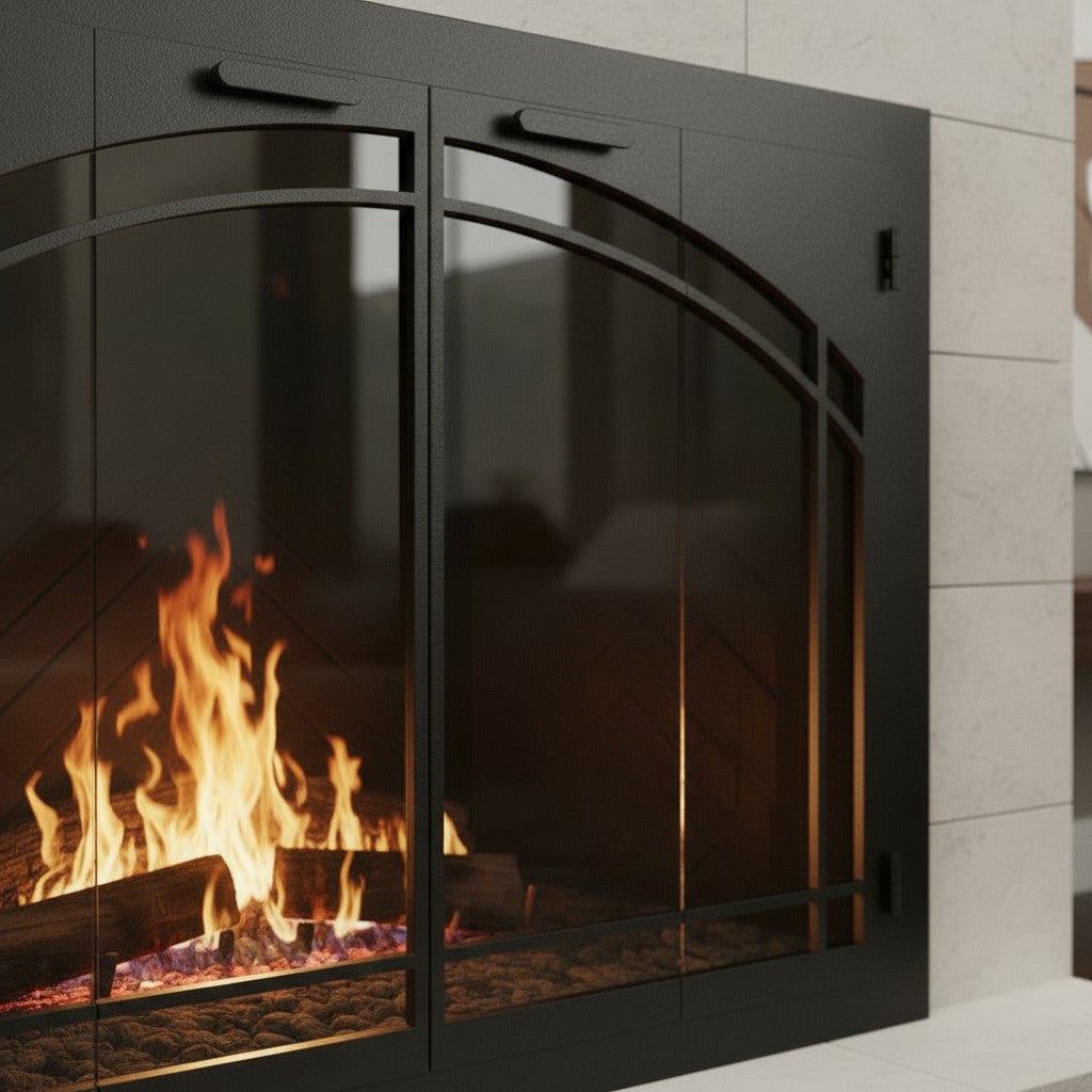 Carolina Steel Fireplace Glass Door Arch Conversion | Masonry & Zero Clearance