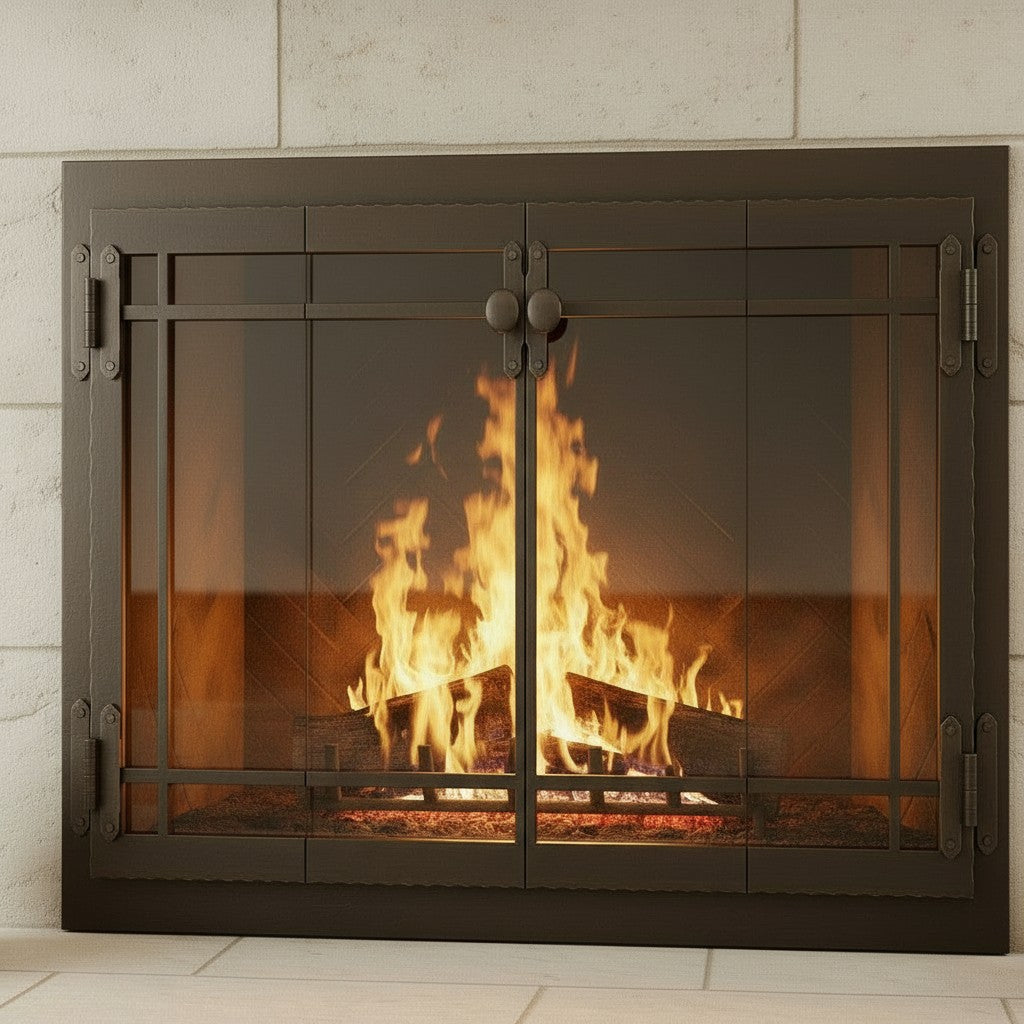 Craftsman - Masonry & Prefab Fireplace Glass Doors