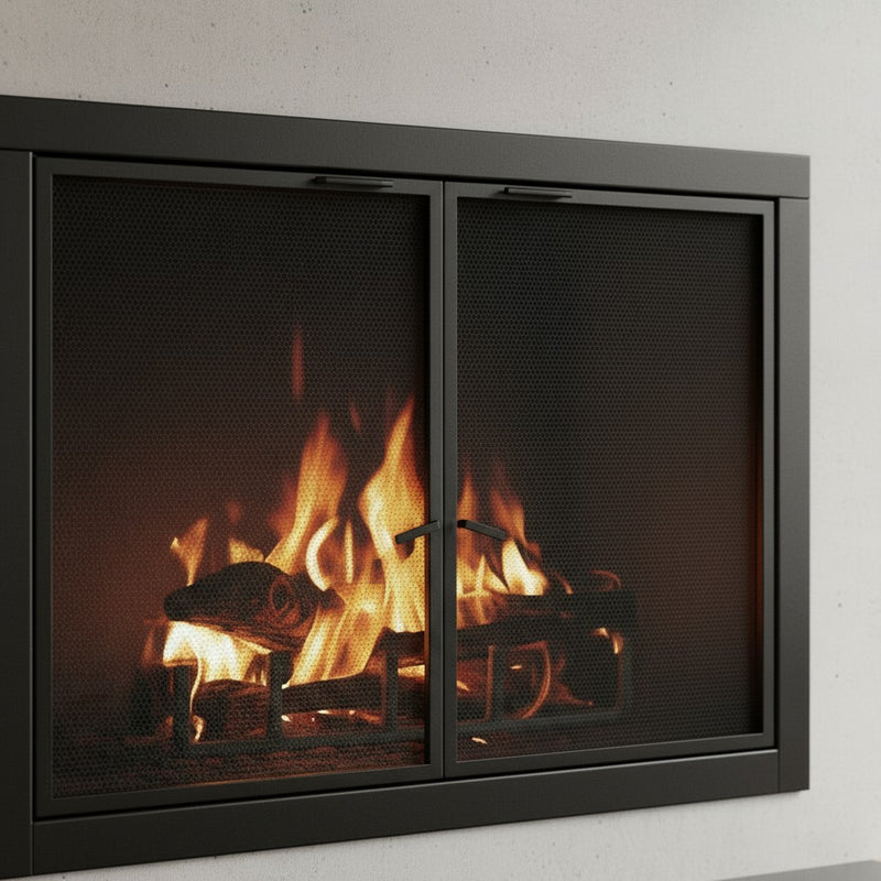 Mesh Masonry & Prefab Fireplace Doors | Custom