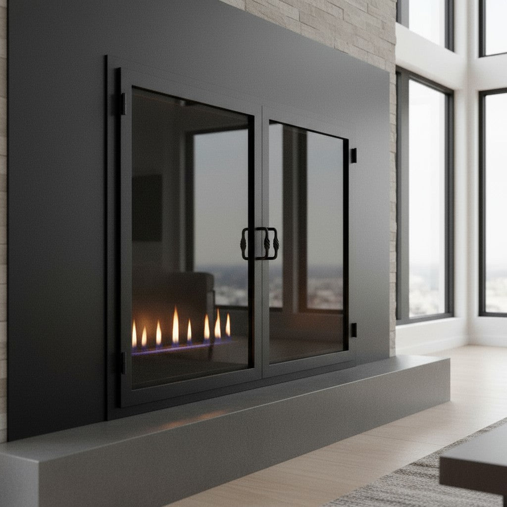 Legend Custom Masonry & Prefab Fireplace Glass Doors