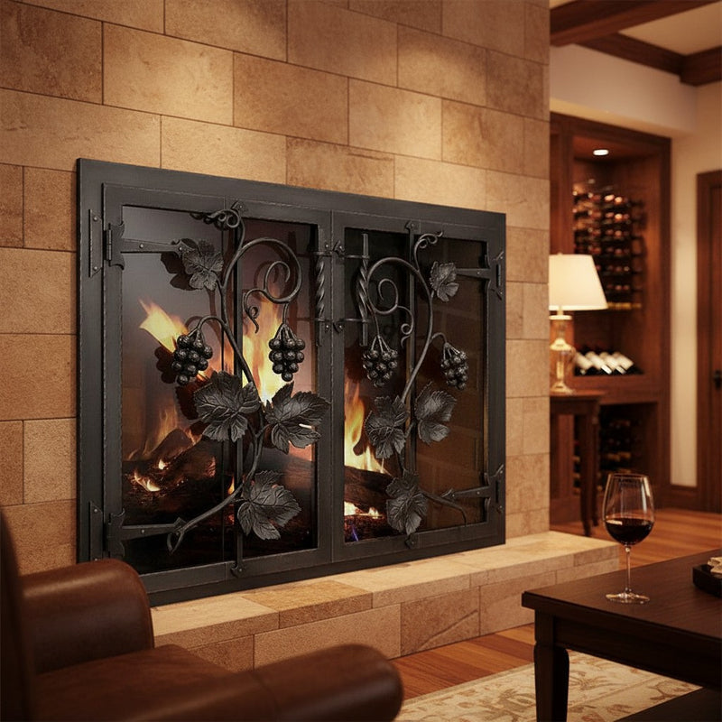 Napa Valley - Masonry & Prefab Fireplace Glass Doors | Custom