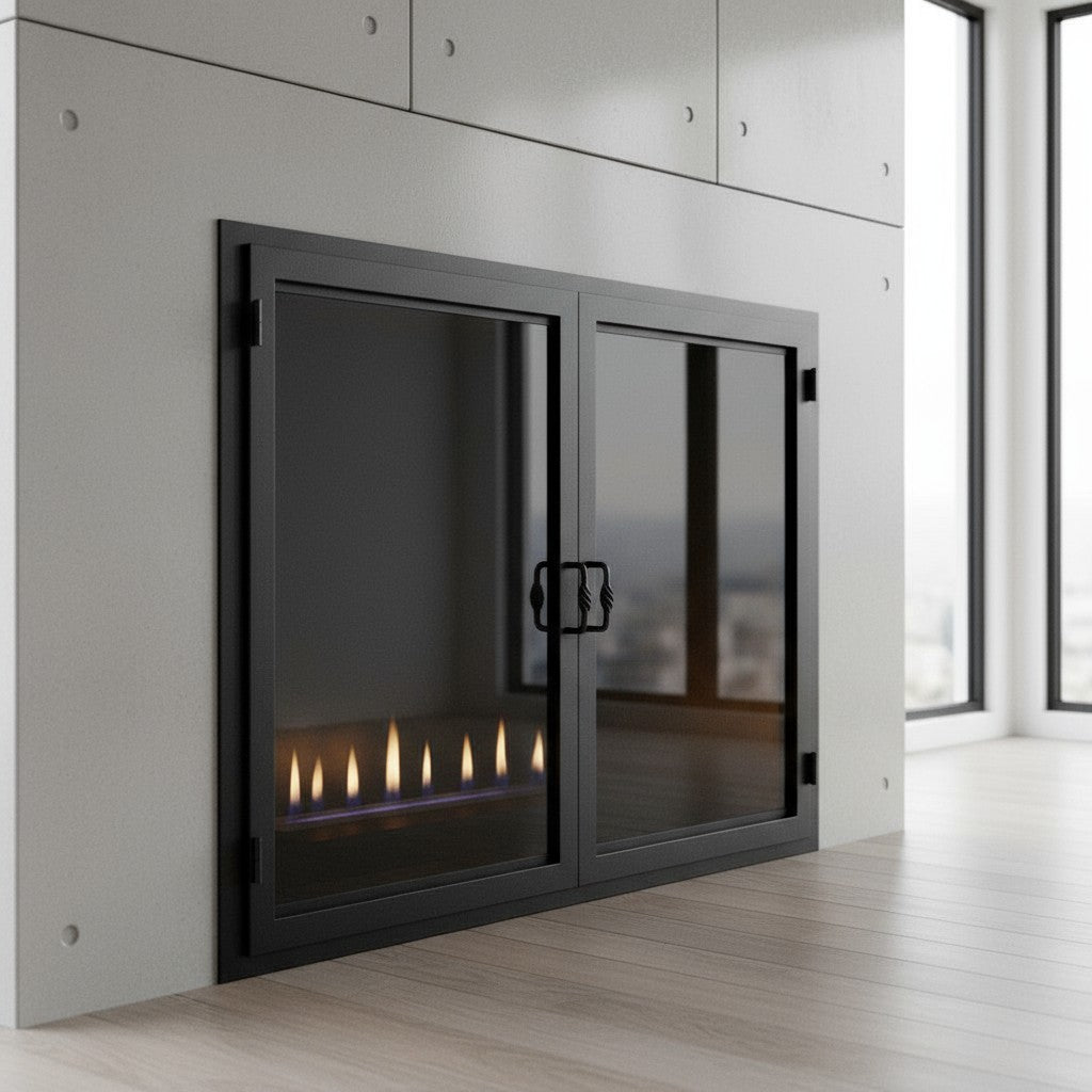 Legend Custom Masonry & Prefab Fireplace Glass Doors