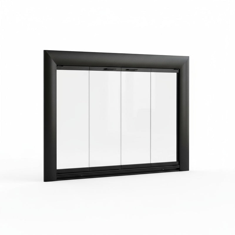 Bungalow - Masonry Fireplace Glass Door Masonry | Custom