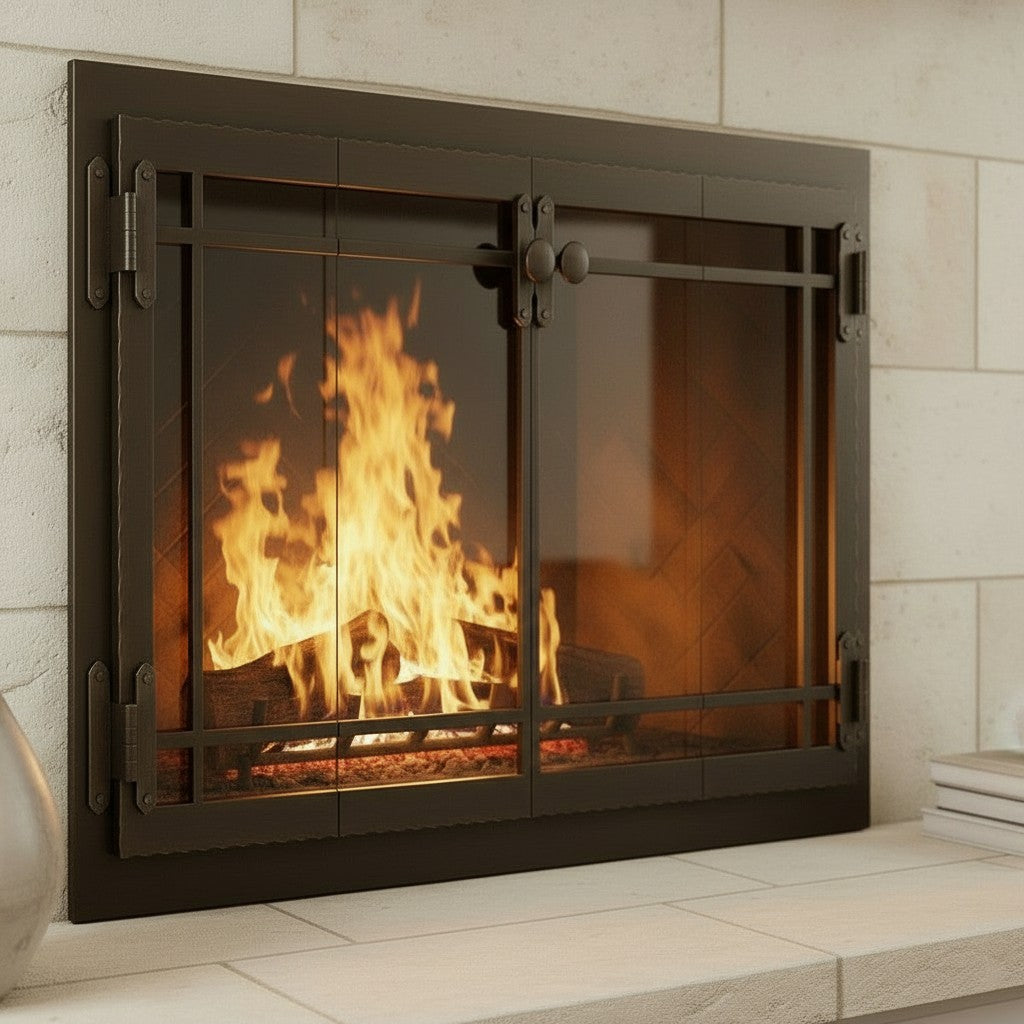 Craftsman - Masonry & Prefab Fireplace Glass Doors