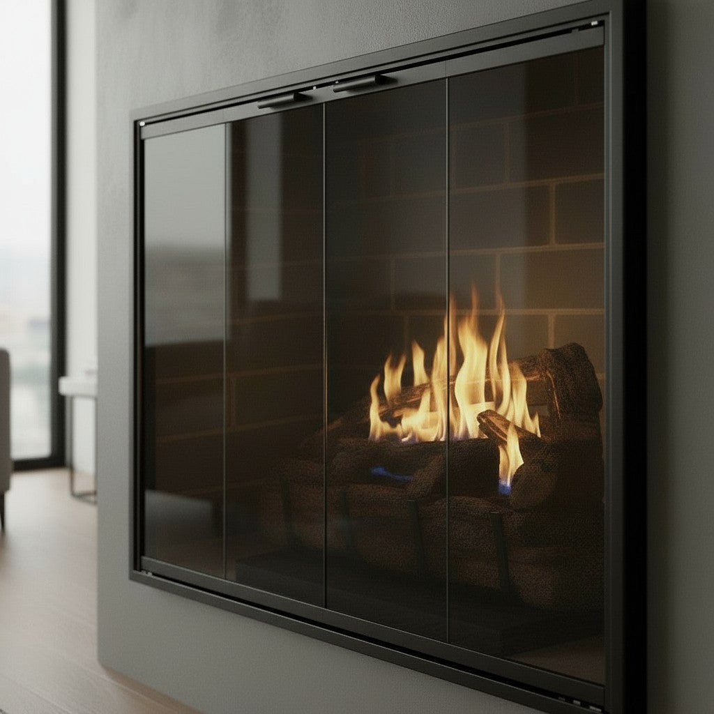 Stiletto Masonry & Prefab Fireplace Glass Doors | Custom Made