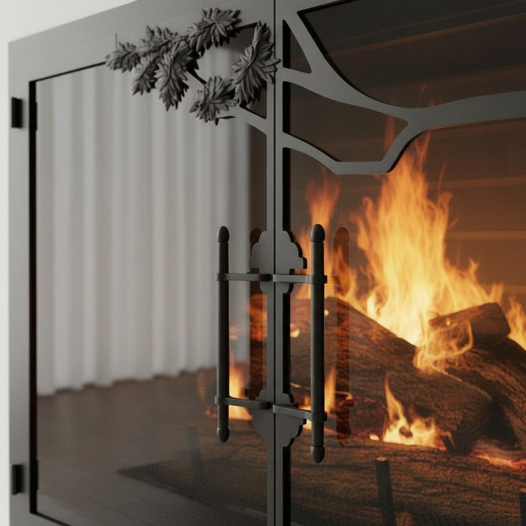 Oak Tree - Masonry & Prefab Fireplace Glass Doors