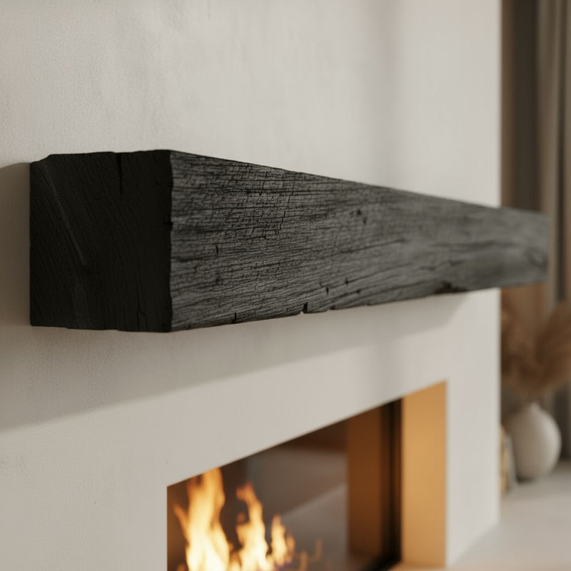 Grist Mill Non-Combustible Concrete Mantel Shelf Eclipse Finish