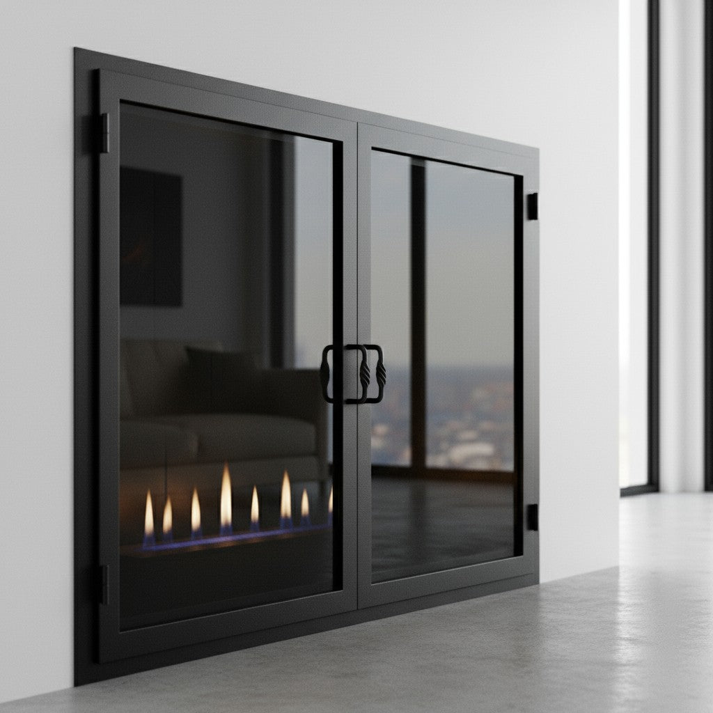 Legend Custom Masonry & Prefab Fireplace Glass Doors