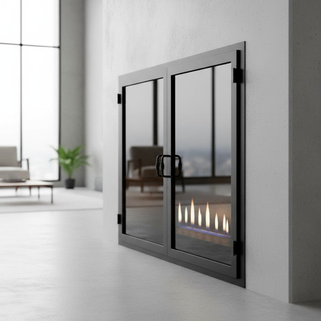 Legend Custom Masonry & Prefab Fireplace Glass Doors