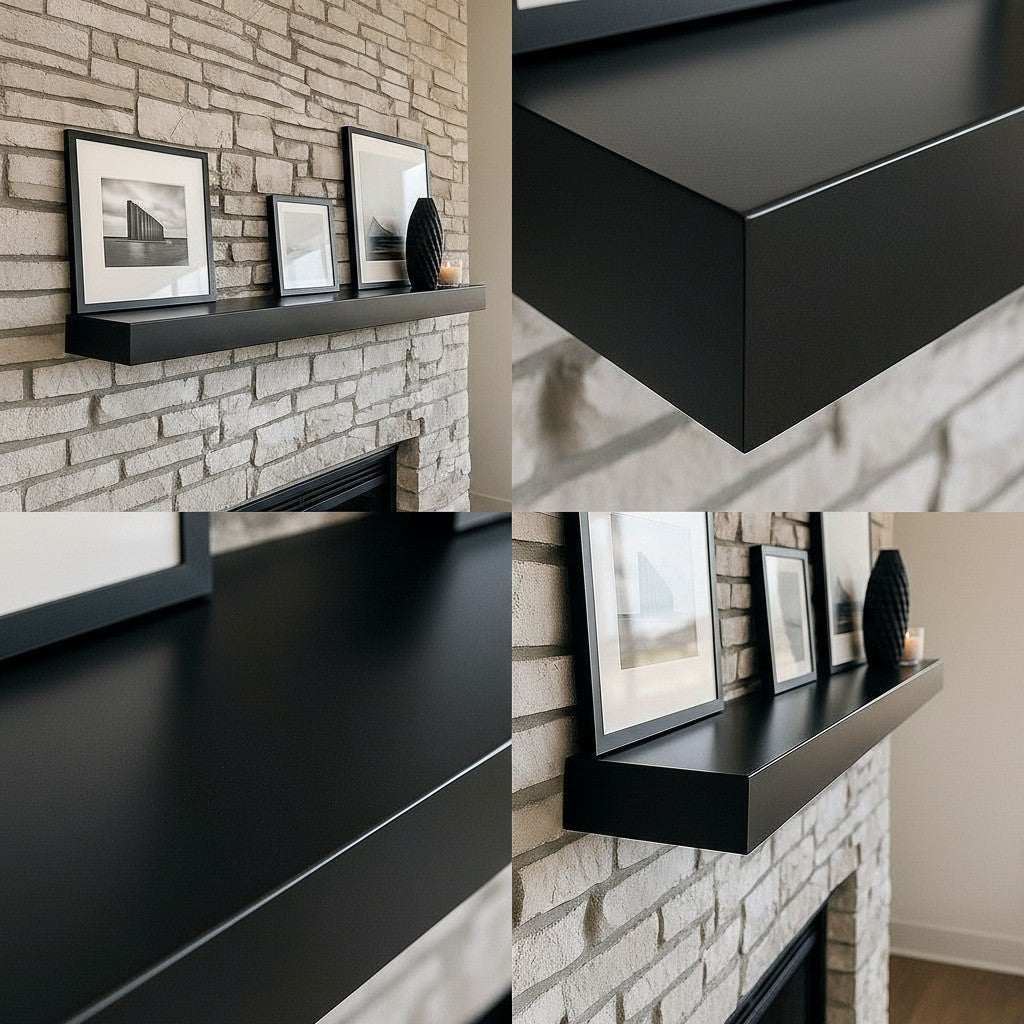 Custom Metal Floating Mantel Shelf | 25+ Finishes