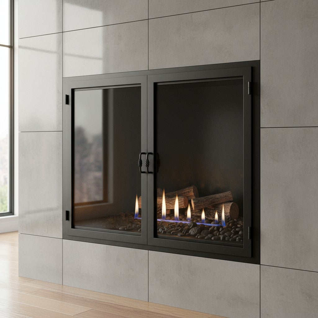 Legend Custom Masonry & Prefab Fireplace Glass Doors
