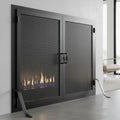 Fireplace Screen with Operable Doors Custom Size 21 Finishes - Legend