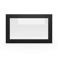 Original Moderne - Single Panel Masonry & Prefab Fireplace Glass Doors | Custom
